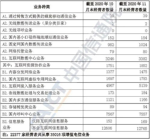 《透析2020年11月增值電信業務許可新格局 發展與監管并重》